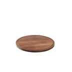 Thumbnail image #1 for TableCraft Products Acacia 11440 Round Wood Cake Plate, 12-1/2" Diameter Case of 12