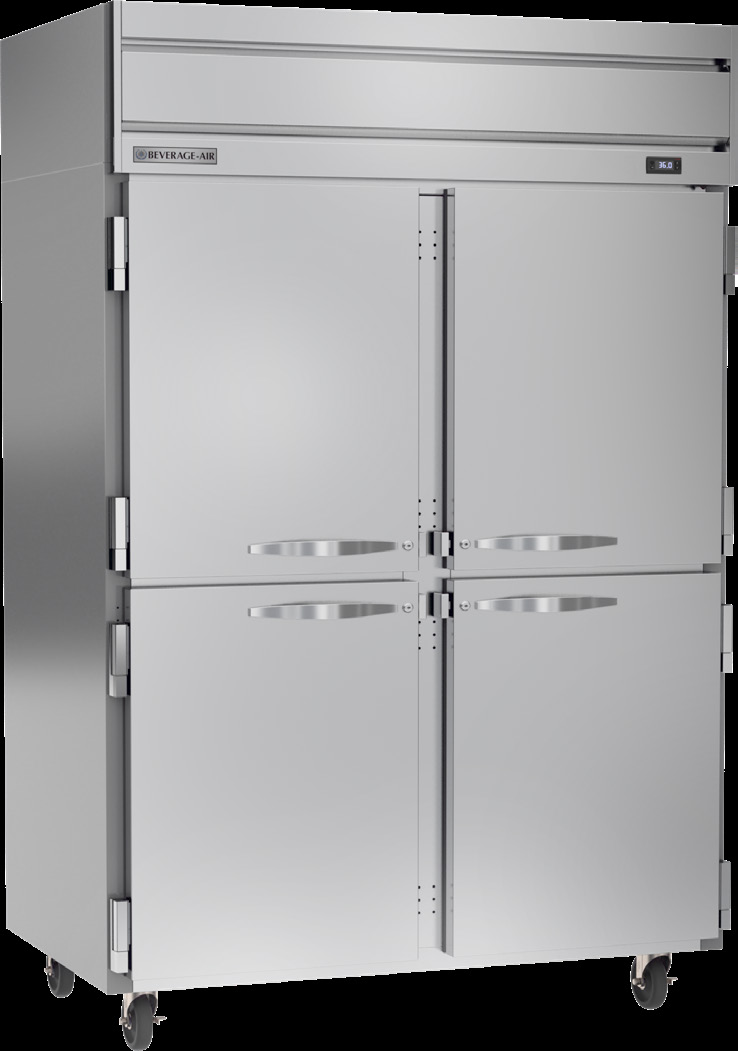 Product image #5 for Beverage-Air Horizon Series Two-Section Top-Mount Reach-In Refrigerator with Four Half-Solid Doors