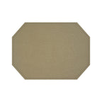 Thumbnail image #1 for Risch TABLEMATOCT-EVERGREEN 15X11 Octagonal Faux Leather Table Mat, 15 x 11 Inches, Black Non-Skid Backing Case of 25