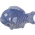 Thumbnail image #1 for G.E.T. GET 370-12-BL Fish Platter, 12 x 8-1/4 in, Melamine, Blue Decorated 1 Dozen