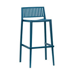 Thumbnail image #2 for G & A Commercial Seating Amarante 949 Outdoor Armless Resin Bar Stool with Slat Back
