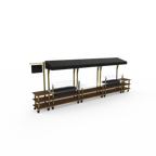 Thumbnail image #1 for Steelite International Mogogo, Modular MGCMLA08WBBW Market Station, Mixed Materials