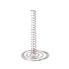 Thumbnail image #1 for G.E.T. Clipper Mill 4-81870 Onion Ring Spiral Tower, 4-1/4" Diameter x 7"H, Stainless Steel Case of 12