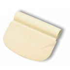 Thumbnail image #1 for Matfer Bourgeat Exoglass 112845 Pastry Scraper, Rounded Cut, 4-3/4"L x 2-3/4"W, Composite Material