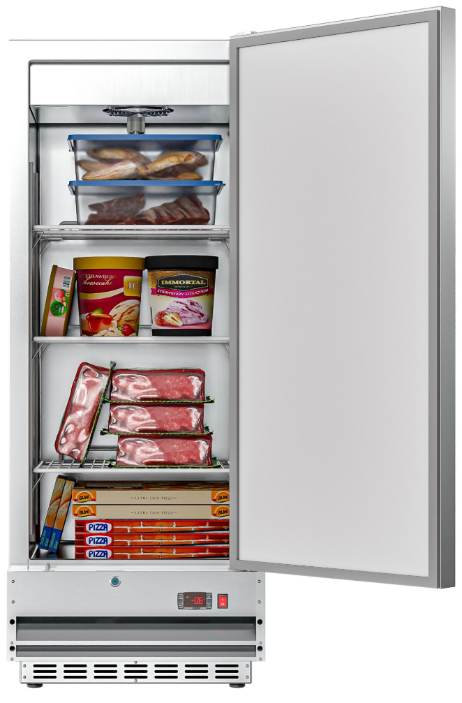 Product image #9 for KoolMore 12 Cu. Ft. Single-Section Commercial Reach-In Freezer with Solid Door and Bottom-Mount Refrigeration