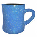 Thumbnail image #1 for International Tableware Campfire 82245-02/06 10 oz Speckled Stoneware Diner Mug, Ocean Blue Exterior, White Interior Case of 3 Dozen