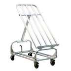 Thumbnail image #1 for New Age 1407 Merchandising Rack, 43"W x 24"D, Aluminum, Adjustable Slope/Flat Top, 4 Casters