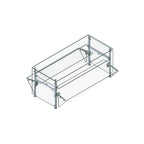 Thumbnail image #1 for Randell RS AFS-DTDS-36 36-Inch Adjustable Double-Tier Double-Sided Stainless Steel Food Shield