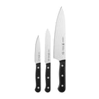 Thumbnail image #2 for Zwilling J.A. Henckels Solution 1014165 3-Piece Knife Starter Set: 4-inch Paring, 5-inch Serrated Utility and 8-inch Chef Knives