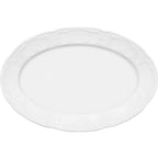 Thumbnail image #1 for Libbey Mozart by Bauscher 657202812000000 Porcelain Oval Platter, 11" x 7-1/4", Embossed Rim