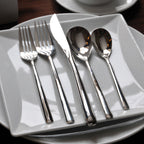 Thumbnail image #2 for 1880 Hospitality Quantum by Oneida® V673SFTF Silver-Plated European Teaspoon, 5-3/4" Pack of 1 Dozen