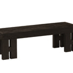 Thumbnail image #2 for Cal-Mil Brooklyn 23795-6-13 Rectangular Textured Wood Buffet Riser, 20"W x 7"D x 6"H