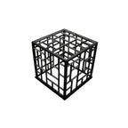 Thumbnail image #1 for G.E.T. Bugambilia MONPDC11BB . . Square Buffet Riser, 11 x 11 x 10-3/4 in, Cast Aluminum, Black Powder Coated
