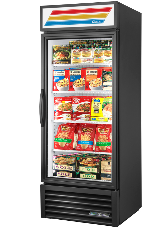 Product image #9 for True 30-Inch One-Section Glass Door Freezer Merchandiser with Hinged Door