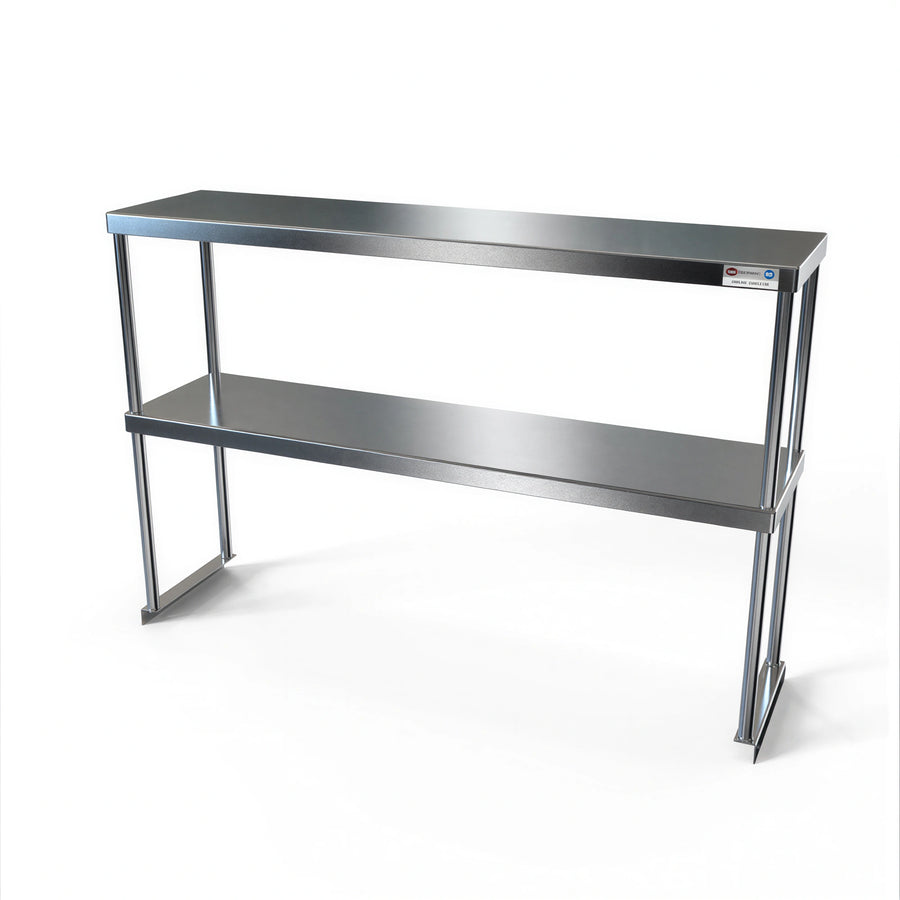Table Mounting Rig NBR Equipment PSMS-1860D Double Stainless Steel Overshelf – USA ...