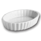 Thumbnail image #1 for Steelite Diversified Ceramics HL8510AWHA Oval Fluted Crème Brûlée Dish, 3 oz, White China Case of 2 Dozen