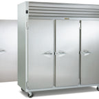 Thumbnail image #1 for Traulsen Spec-Line RHT332NP-FHS Three-Section Pass-Through Reach-In Refrigerator, Remote Refrigeration, Stainless Steel Interior & Exterior