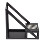 Thumbnail image #1 for TableCraft Products 12782 Single Airpot Rack with Stainless Steel Drip Tray, Black Powder-Coated Steel, 6.5 x 10.5 x 10.375 in