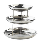 Thumbnail image #1 for TableCraft Products 12036 3-Tier Round Stainless Steel Seafood Tower, 13.75 x 13.75 x 12.75 in. Case of 4