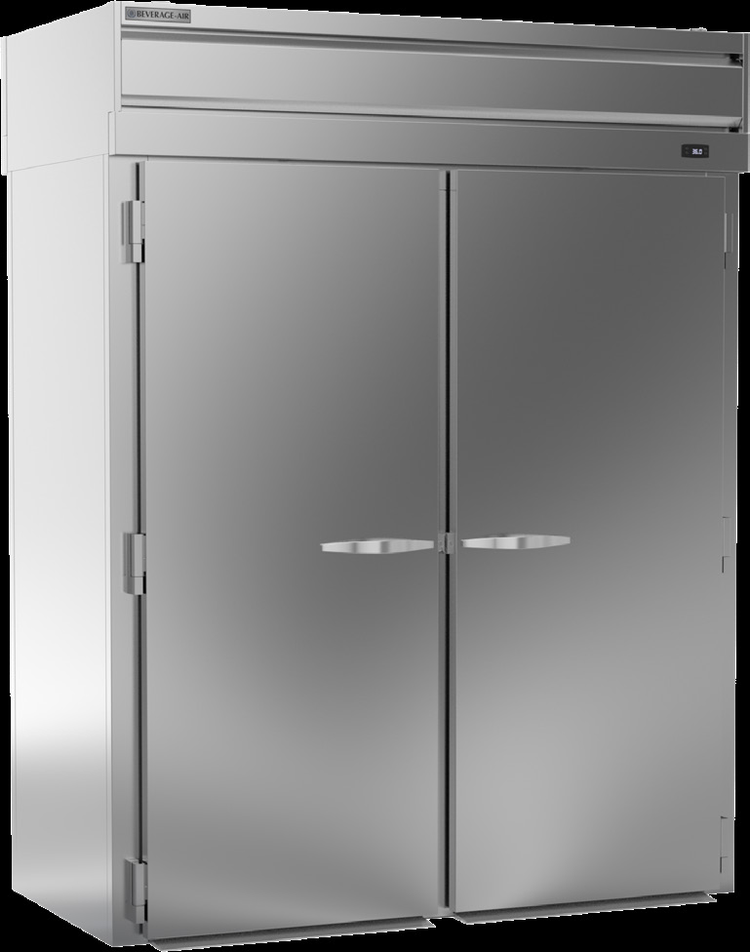 Product image #5 for Beverage-Air P-Series Extra Tall Two-Section Roll-Thru Refrigerator, Standard Depth, 85.76 Cu. Ft., Stainless Steel, Top-Mounted Self-Contained