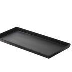 Thumbnail image #1 for Tableware Solutions USA Leone T8265 Black Rectangular Melamine Platter, 11.4 x 5.3 x 0.7 in