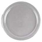 Thumbnail image #1 for Libertyware RFCC-L Round Polycarbonate Storage Container Cover, Clear, 12-1/2 in Diameter, Fits 12, 18 & 22 qt Containers Case of 60