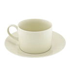 Thumbnail image #1 for Ten Strawberry Street Royal Cream RCR0009 China Coffee Cup and Saucer Set, 8 oz., Oven/Microwave/Dishwasher Safe Case of 24