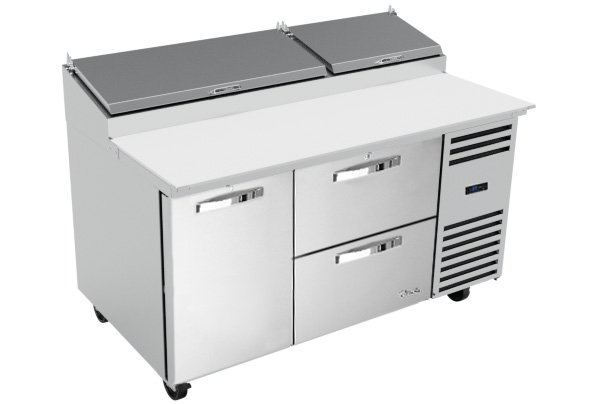 Product image #3 for True SPEC Series 60.25-Inch Pizza Prep Table with 1 Door and 2 Drawers