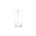 Thumbnail image #1 for G.E.T. Cirq SW-1716-CL Clear Ribbed SAN Plastic Pint Glass, 16 oz Case of 2 Dozen
