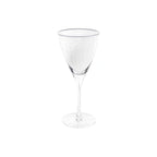 Thumbnail image #1 for Kadra Kitchenware Vikko Decor VD-2011-HS Wine Glass, 11.5 oz., Hammered, Silver Rim Case of 24