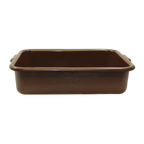 Thumbnail image #1 for TableCraft Products 1529BR 1-Compartment Bus Tub, Brown Polyethylene, 21-1/2 x 15-3/4 x 5 in. Case of 12