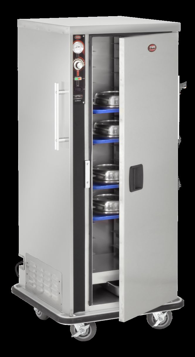 Product image #4 for Humi-Temp Heated Insulated Tray Delivery Cart with 1 Door and 15 Pairs of Fixed Slides