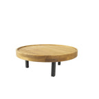 Thumbnail image #1 for Mikasa Hospitality (Lifetime Brands, Inc.) Select Concept BQ802L Round Oak Buffet Riser, Black, 3-Leg, 12.59 x 12.59 x 4.6 in Case of 2