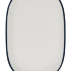 Thumbnail image #1 for Mikasa Hospitality (Lifetime Brands, Inc.) ID Fine 5321444 Fine China Oval Platter, Modest Navy, 14.57" x 9.56" Case of 6