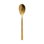 Thumbnail image #1 for Kadra Kitchenware Vikko Dine VF-TS40-SG Demitasse Tea Spoon, Brushed Gold 18/10 Stainless Steel, Sage Case of 144