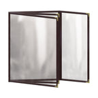 Thumbnail image #1 for Risch Deluxe TETBQ 8.5X11-NYLON Sewn Nylon Menu Cover, 8-1/2 x 11, 4-Page 8-View Booklet Case of 24
