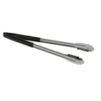 Thumbnail image #1 for TableCraft Products 3716BKEU 16-Inch One-Piece Vinyl-Coated Spring Steel Tongs, Black Case of 12