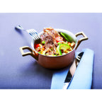 Thumbnail image #1 for Matfer Bourgeat 034101 Mini Cooking Pot, 9 oz, Copper Exterior, Stainless Steel Interior