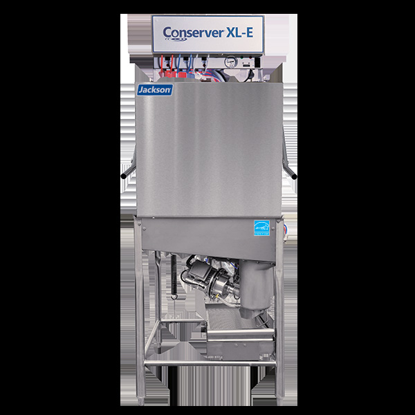 Product image #6 for Jackson Conserver XL-E Door-Type Dishwasher, Low-Temperature Chemical Sanitizing, Universal Straight-Thru/Corner, 39 Racks/Hour