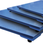Thumbnail image #1 for Concasse PBP4X4F3T Legal-for-Trade Low-Profile Floor Scale, 6,000 lb x 1 lb, 4 x 4 ft Steel Diamond-Plate Deck, Digital Display