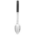 Thumbnail image #1 for TableCraft Products AM5333BK Antimicrobial Solid Serving Spoon, 2 oz., 13-5/8" x 2-1/2", Black Handle, 18-8 Stainless Steel Case of 6