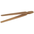 Thumbnail image #2 for JB Prince Comatec R651 Bamboo Serving Tongs, 5"