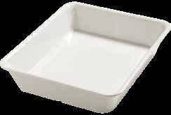 Product image #2 for Balsam™ Third Size Rectangular Melamine Displayware Pan, Bavarian Cream