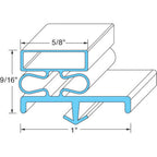 Thumbnail image #1 for AllPoints Foodservice Parts & Supplies Victory 741070 Commercial Refrigeration Door Gasket, 25-5/16 x 28 in, 4-Sided Magnetic
