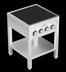 Thumbnail image #5 for Eurodib Commercial Freestanding 4-Zone Induction Cooktop, 208V 3-Phase
