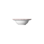 Thumbnail image #2 for Steelite International Folio, Porcelain 62581FP816 Round Porcelain Rim Fruit Dish, 5.5 x 1.75 in, Adelina Double Line Maroon Case of 2 Dozen