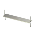 Thumbnail image #1 for AERO Manufacturing CFAO-1072 Adjustable Center-Mount Table Overshelf, Single Deck, 72"W x 10"D, 16-Gauge Stainless Steel