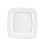 Thumbnail image #1 for CAC China Clinton RCN-S21Q Square Porcelain Plate, 11-7/8", Super White 1 Dozen