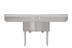 Thumbnail image #8 for KoolMore 84-Inch 2-Compartment Commercial Sink with Dual Drainboards and Legs