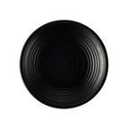Thumbnail image #1 for CAC China Centennial XCTN-306 6-Inch Round Matte Black Melamine Coupe Plate Case of 4 Dozen
